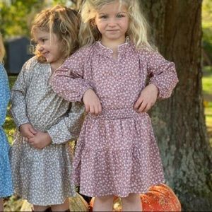 Floral Pink Kids Dress